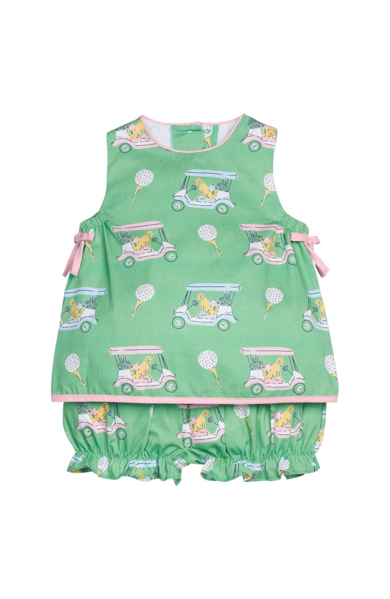 Little English Kids' Printed Lily Bloomer Set, Main, color, Paws On Par