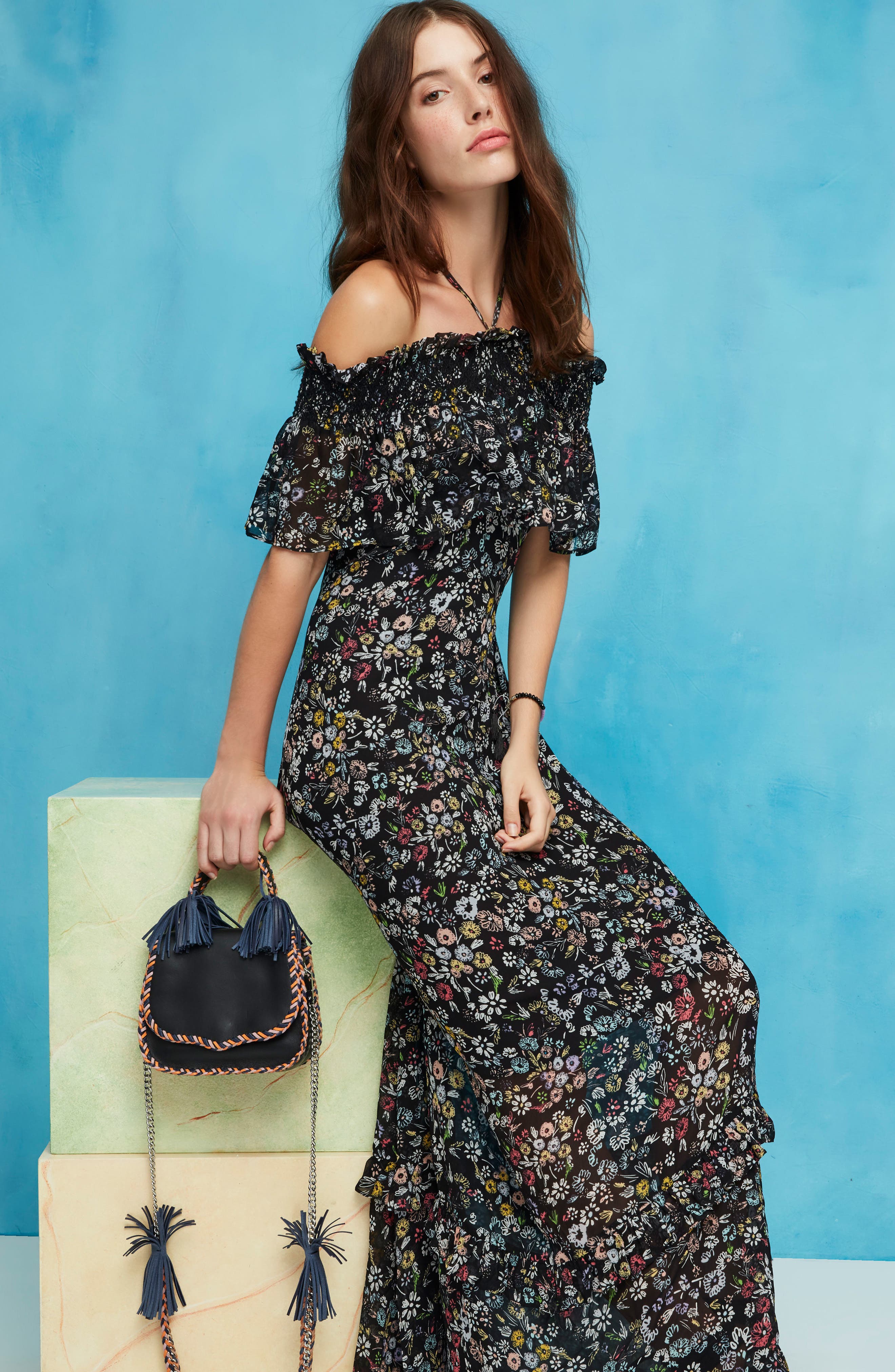 Rebecca Minkoff Chase Leather Saddle Bag, Alternate, color, 