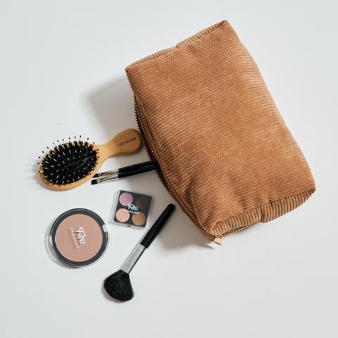 Cordially Yours - Corduroy Cosmetic & Travel Organizer Pouch