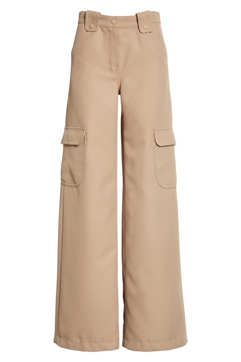 Recycled Polyester Twill Cargo Pants, Alternate, color, SAND