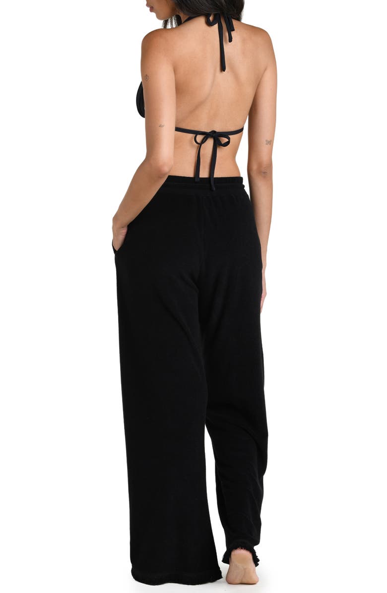 La Blanca Wild Nomad Cover-Up Pants, Alternate, color, Black