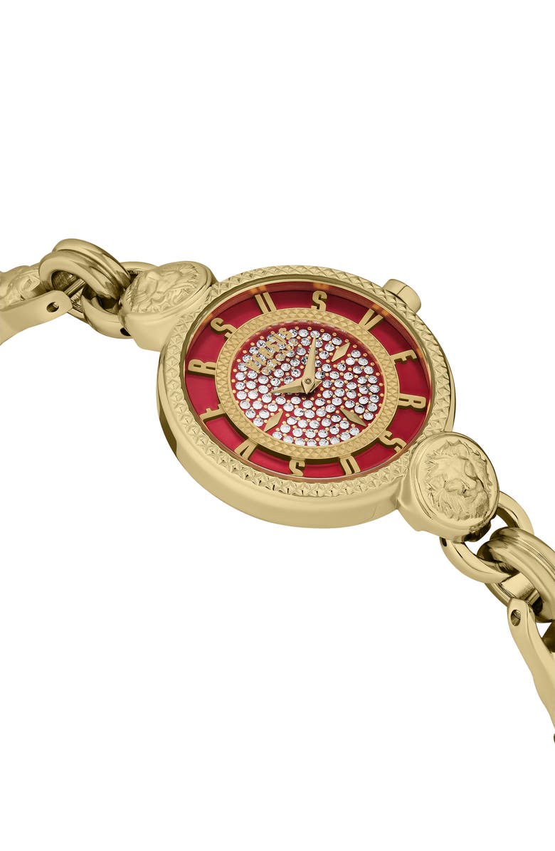 VERSUS Versace Les Docks Bracelet Watch, 30mm, Alternate, color, Ip Yellow Gold