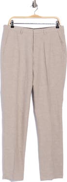 HUGO Hesten Cotton & Linen Dress Pants