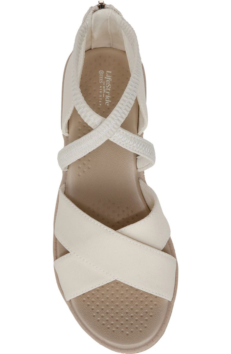 LifeStride Bali Wedge Sandal, Alternate, color, Cream