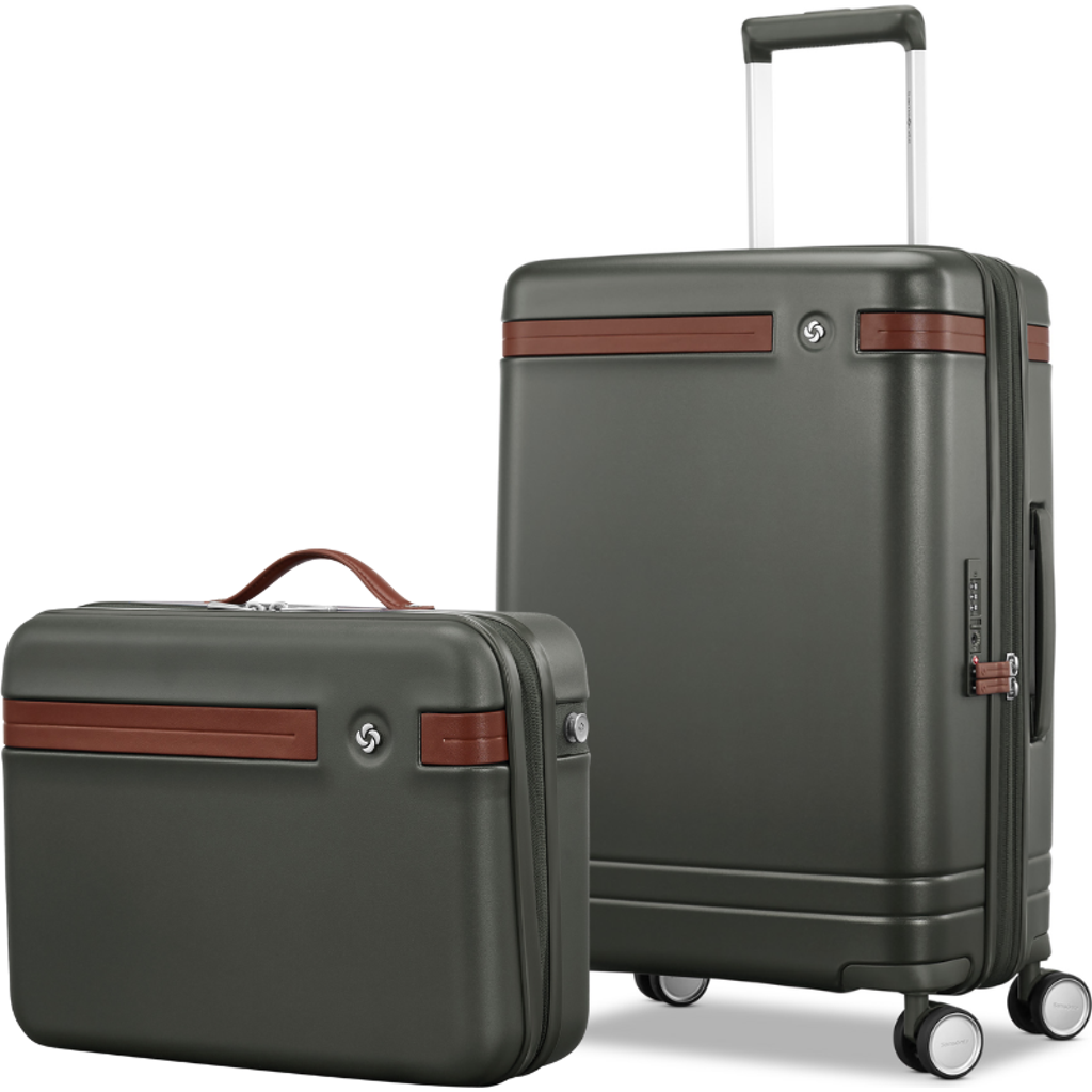 Samsonite Virtuosa Train Case & Carry On 2-piece Set In Green