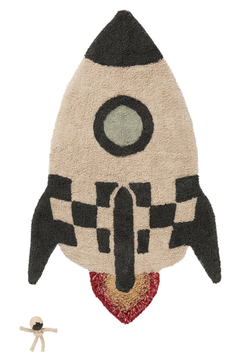 Rocket Cotton Blend Washable Rug, Main, color, DARK GREY