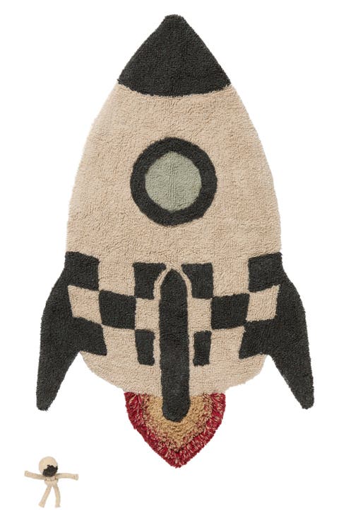 Rocket Cotton Blend Washable Rug