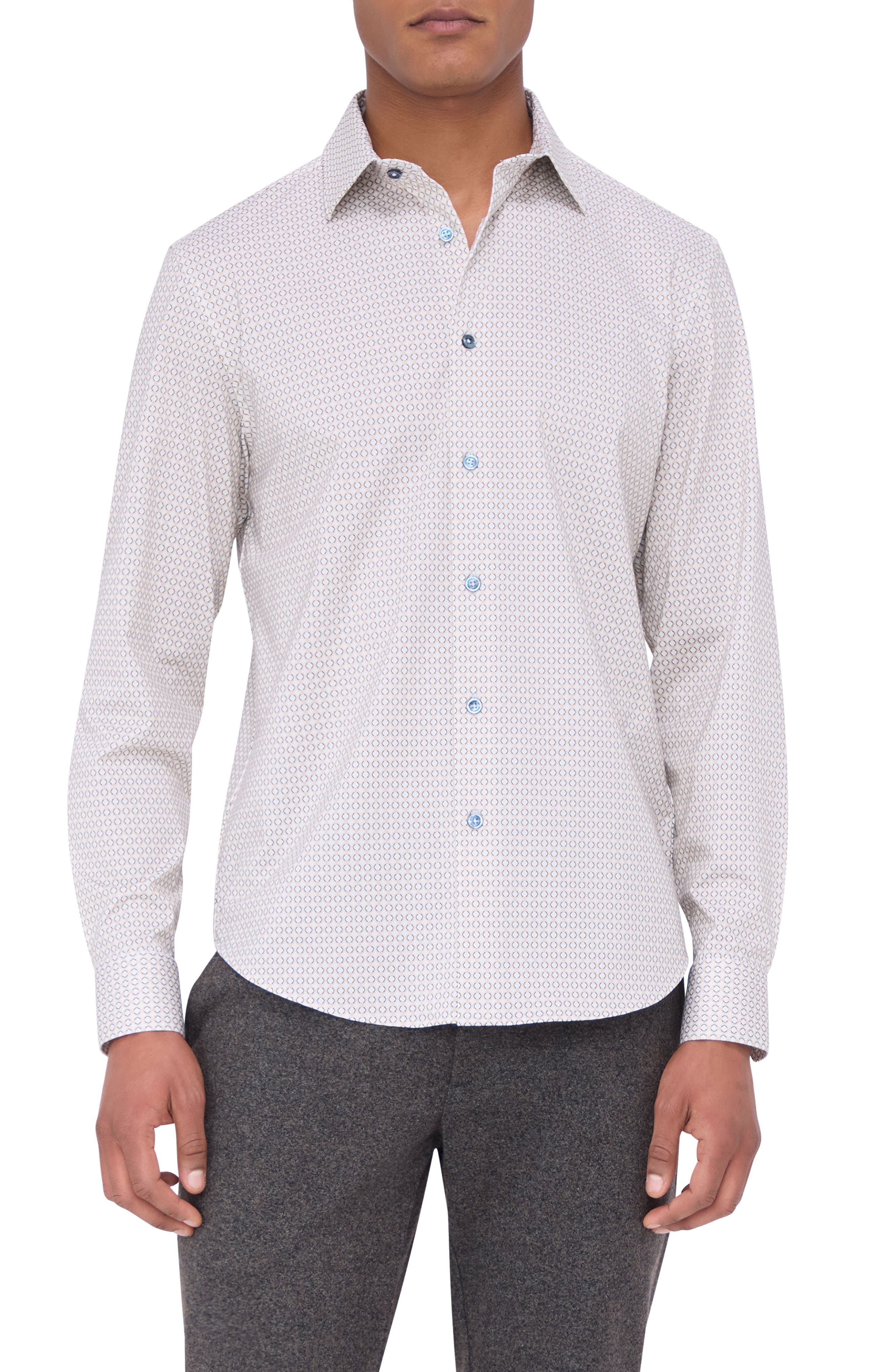 James OoohCotton Geo Print Button-Up Shirt