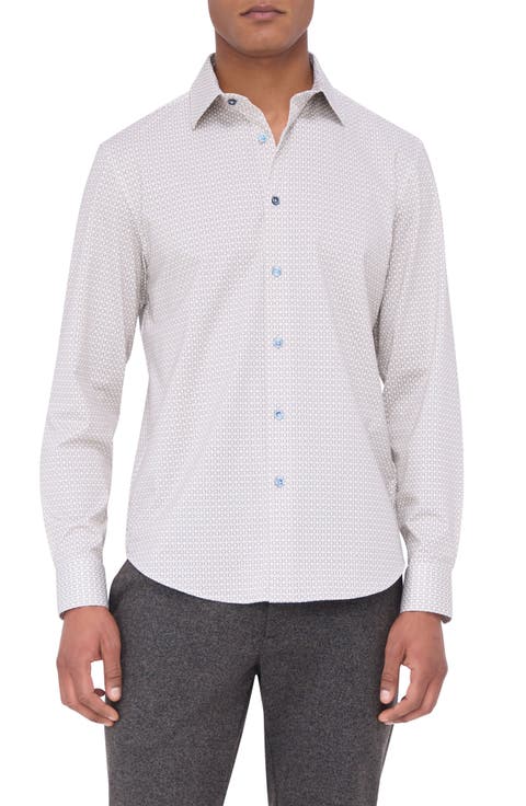 James OoohCotton® Geo Print Button-Up Shirt