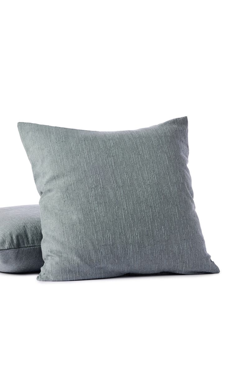 Coyuchi Toro Canyon Organic Cotton Euro Sham, Main, color, Marine