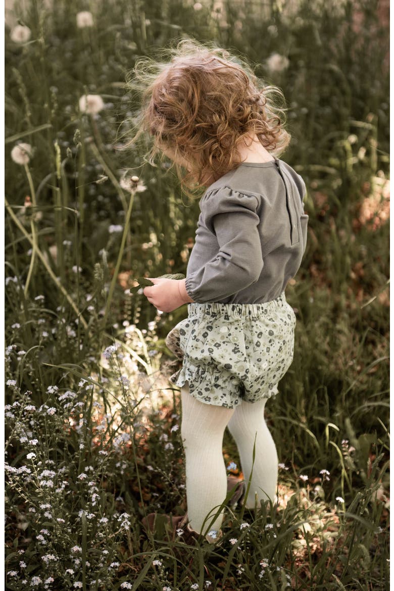 Ruffle Organic Cotton Bloomers, Alternate, color, FORGET-ME-NOT