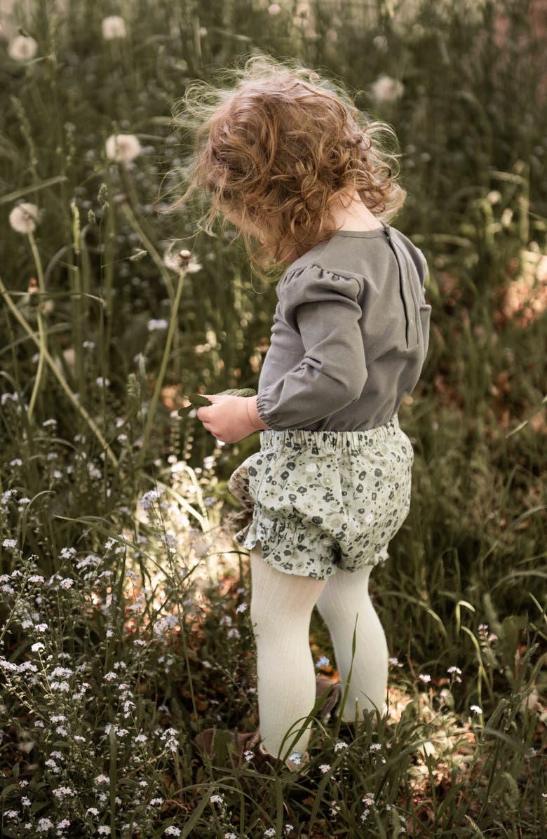 Pehr Ruffle Organic Cotton Bloomers, Alternate, color, Forget-Me-Not