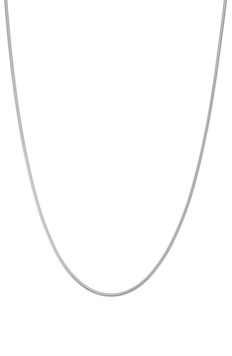 FZN Snake Chain Necklace, Main, color, Silver
