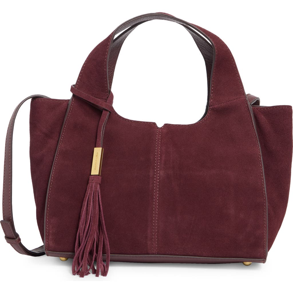 Vince Camuto Aleah Leather Satchel In Purple