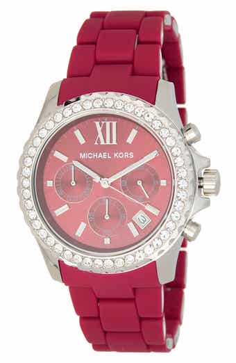Michael Kors Everest Chronograph Silicone Strap Watch, 40mm