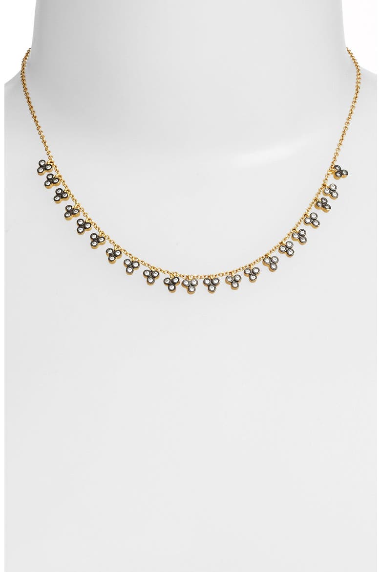 Visionary Collar Necklace, Alternate, color, GOLD/ GUNMETAL/ CLEAR