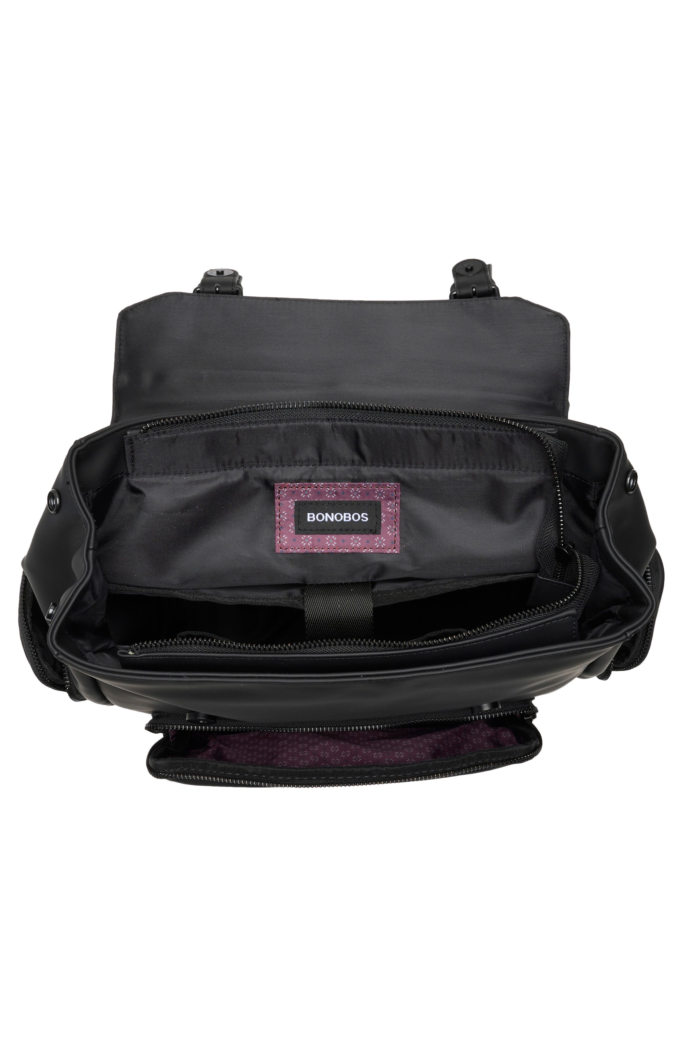 Bonobos Rubberized Backpack, Alternate, color, Black