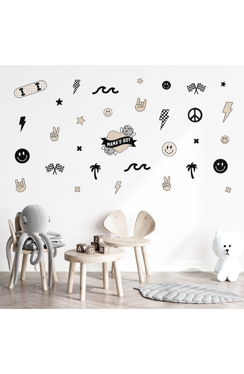 Cherrypick Peel and Stick Fabric Wall Stickers, Alternate, color, Boyhood