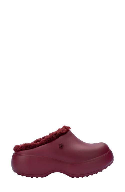 MELISSA MELISSA FREE FLUFFY FAUX FUR LINED CLOG