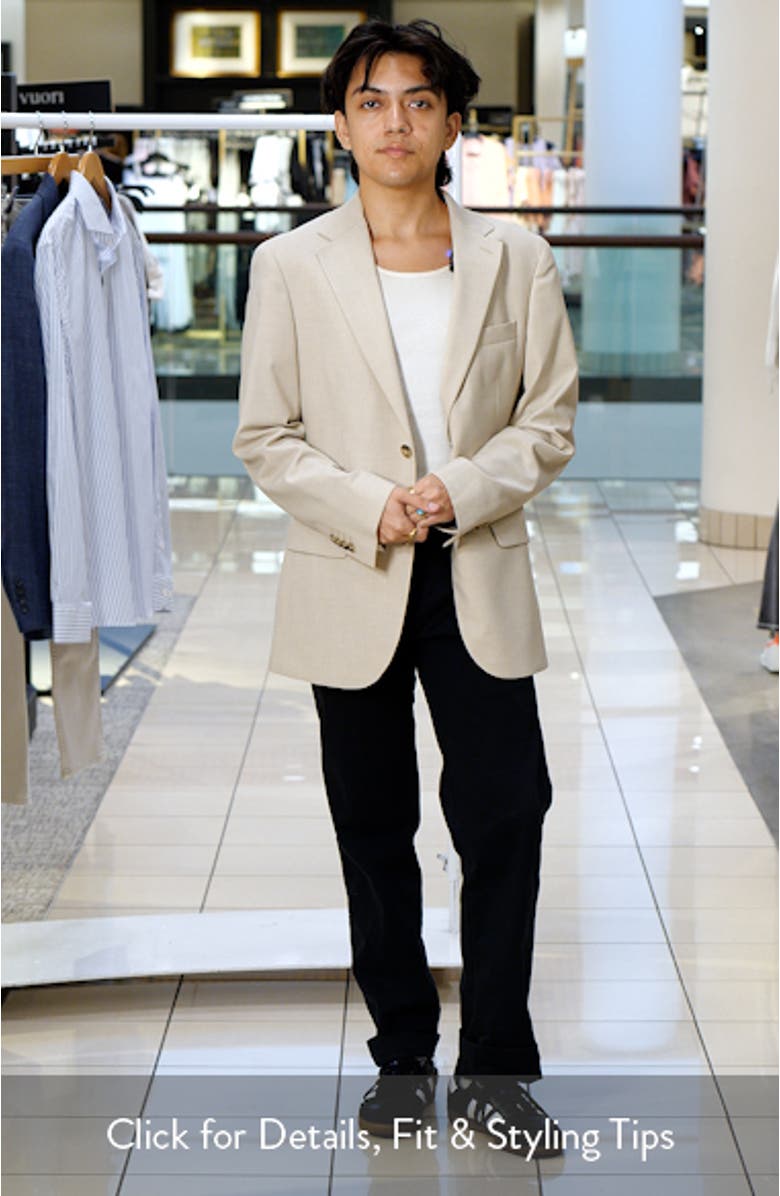 Milan Slim Fit Linen Blazer, sales video thumbnail