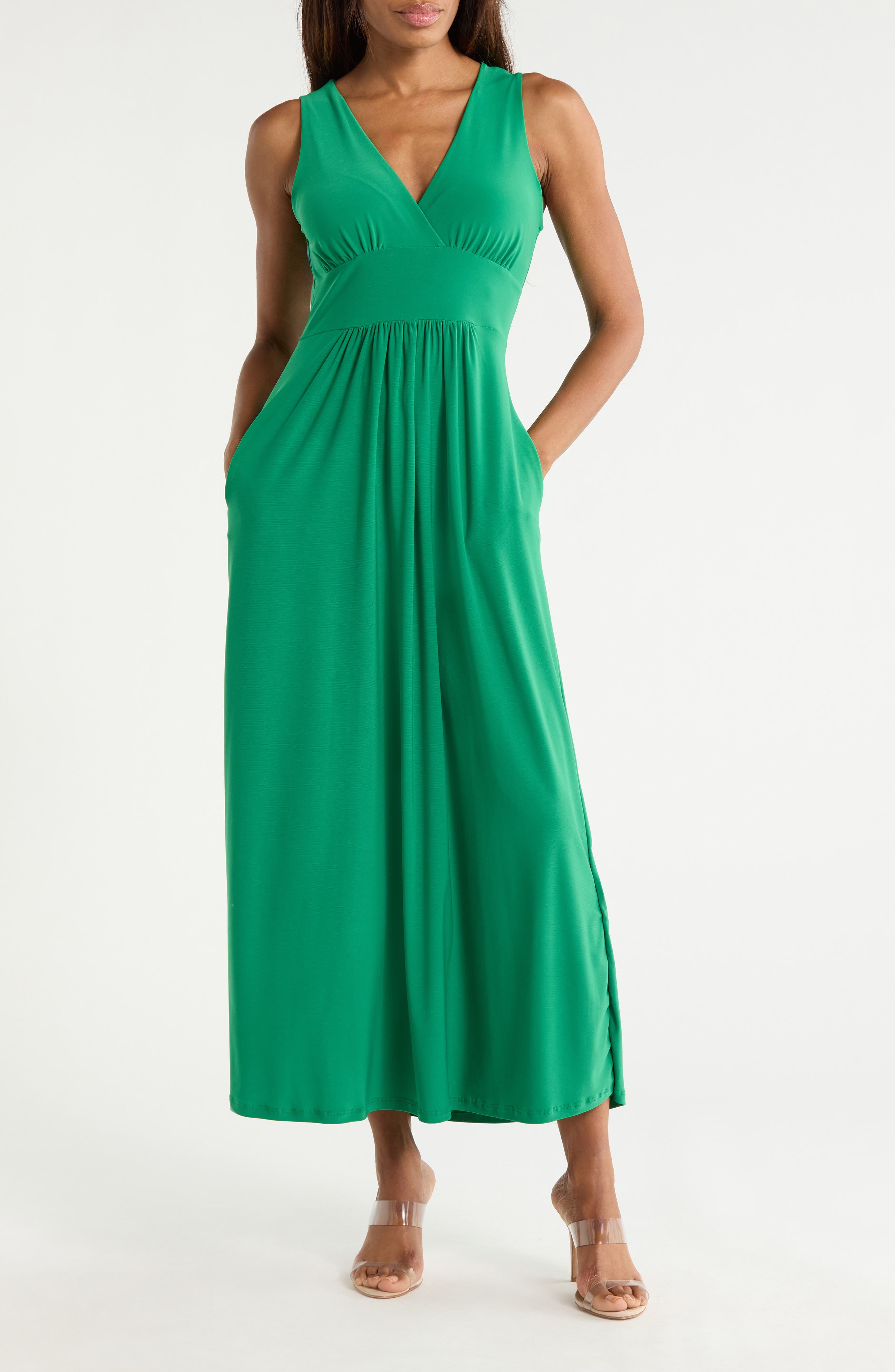 WEST K Sleeveless V-Neck Midi Dress
