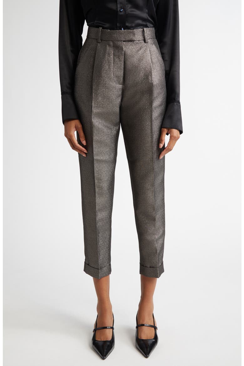 Sienna Metallic Pants, Main, color, DARK GOLD