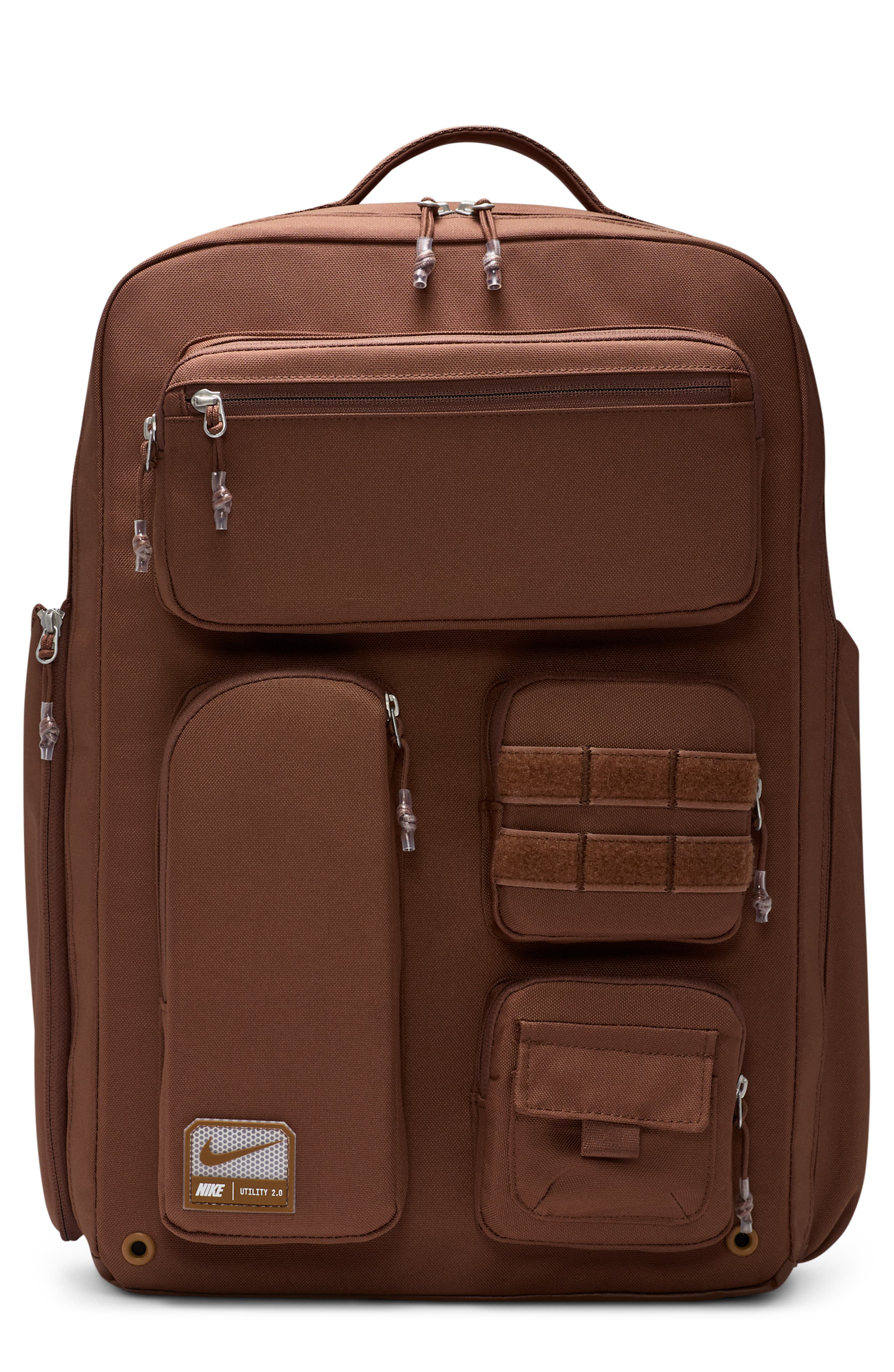 Nike Utility Elite Backpack, Main, color, Fauna Brown/ Light British Tan