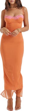HOUSE OF CB Aiza Floral Underwire Cocktail Dress