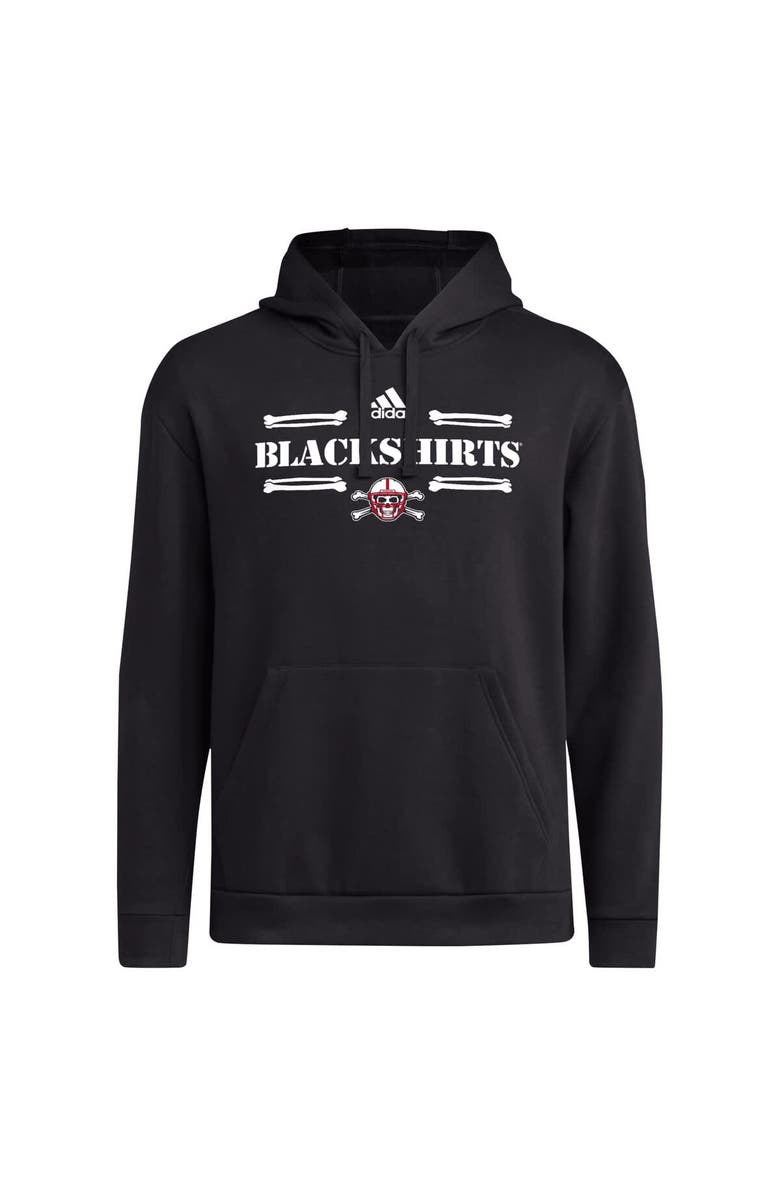 adidas Men's adidas Black Nebraska Huskers Blackshirts Pullover Hoodie, Alternate, color, 