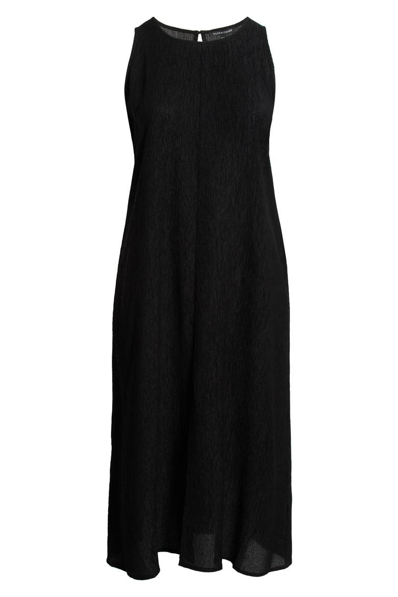 Texture Sleeveless Maxi Dress, Alternate, color, BLACK