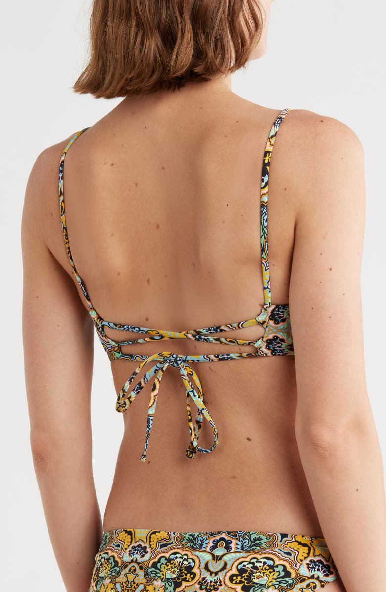 Maaji Dainty Reversible Underwire Bikini Top, Alternate, color, Brown