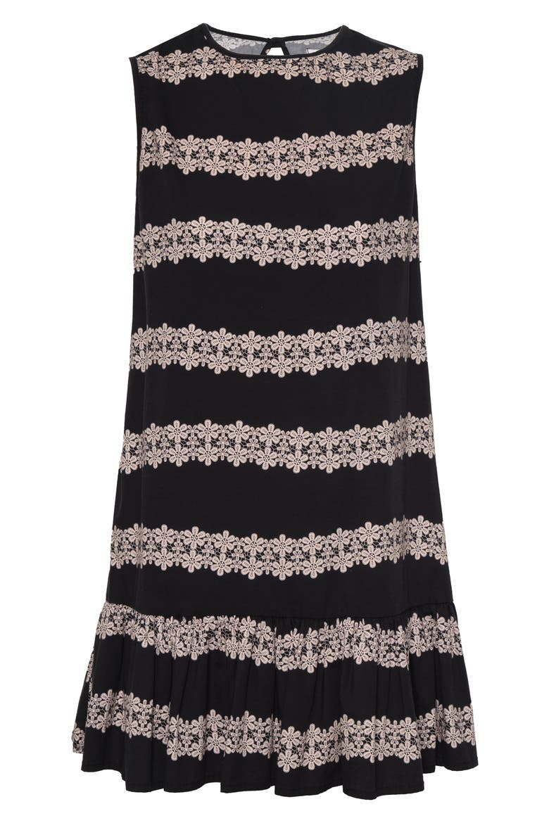 The River Stretch Cotton Shift Minidress, Alternate, color, 2 LINES MACRAME
