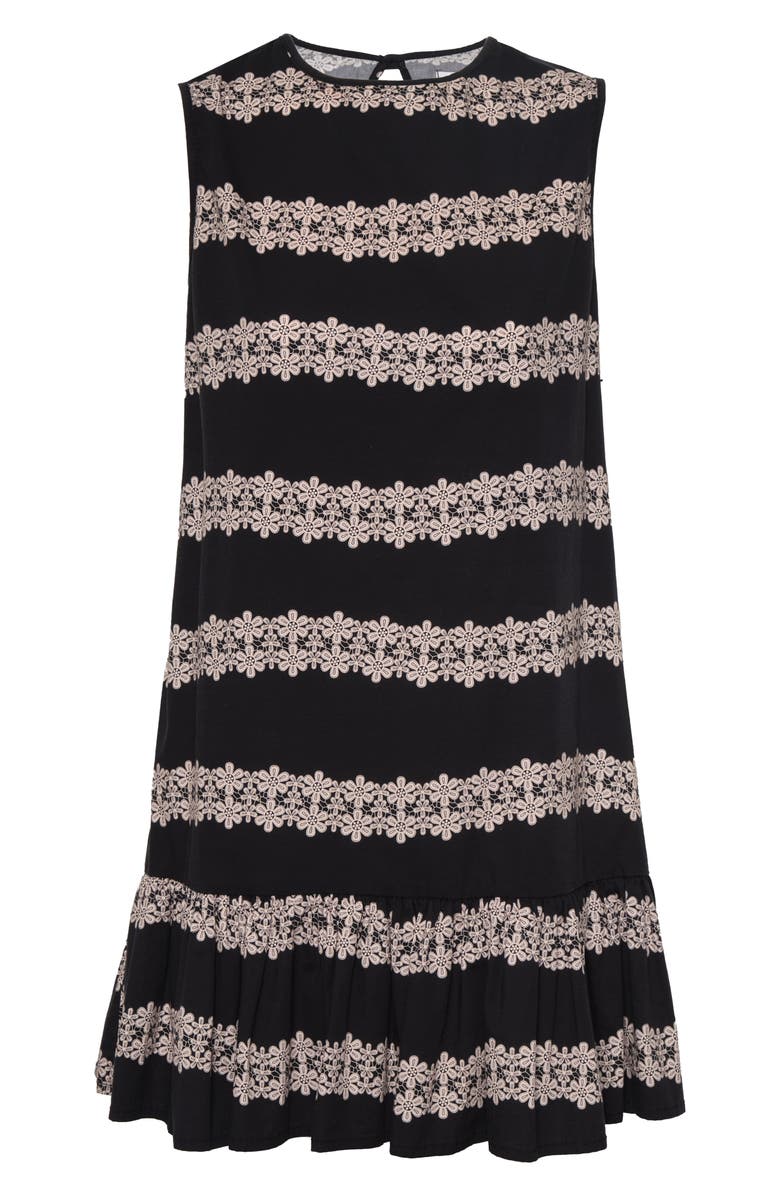 The Lulo Project The River Stretch Cotton Shift Minidress, Alternate, color, 2 Lines Macrame