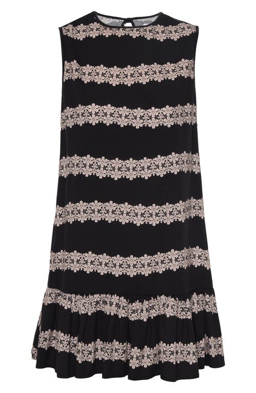The Lulo Project The River Stretch Cotton Shift Minidress In Multi