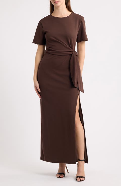 Coen Tie Waist Maxi Dress