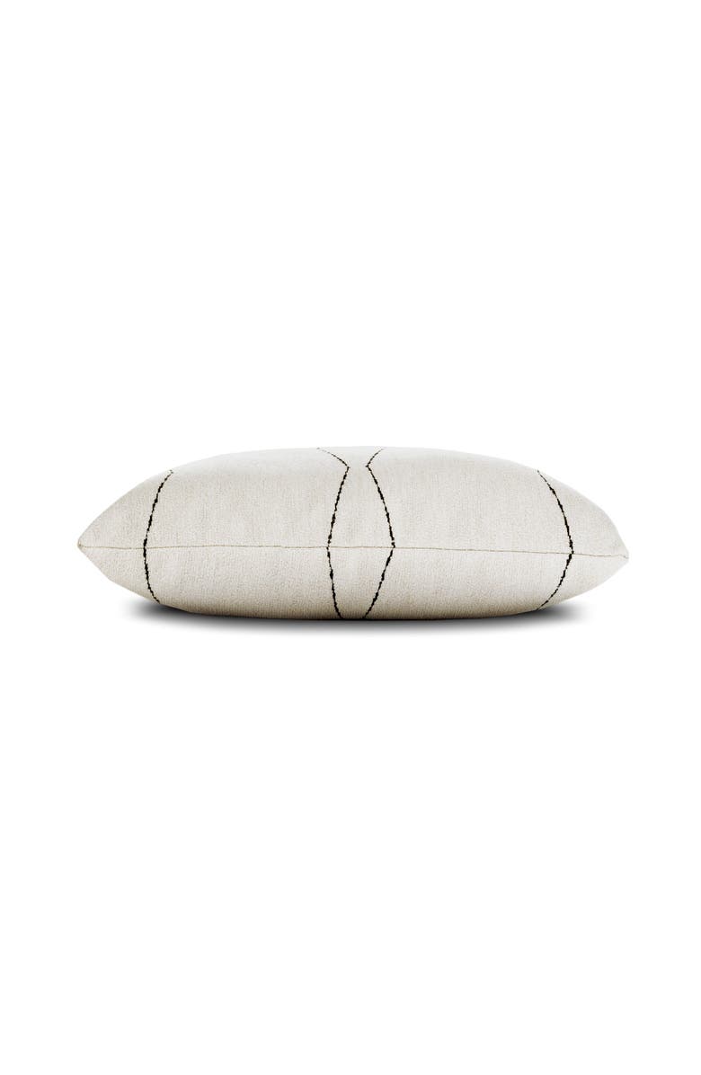 Elaine Smith Oblique Ebony Textured Indoor & Outdoor Woven Accent Pillow, Alternate, color, Ebony