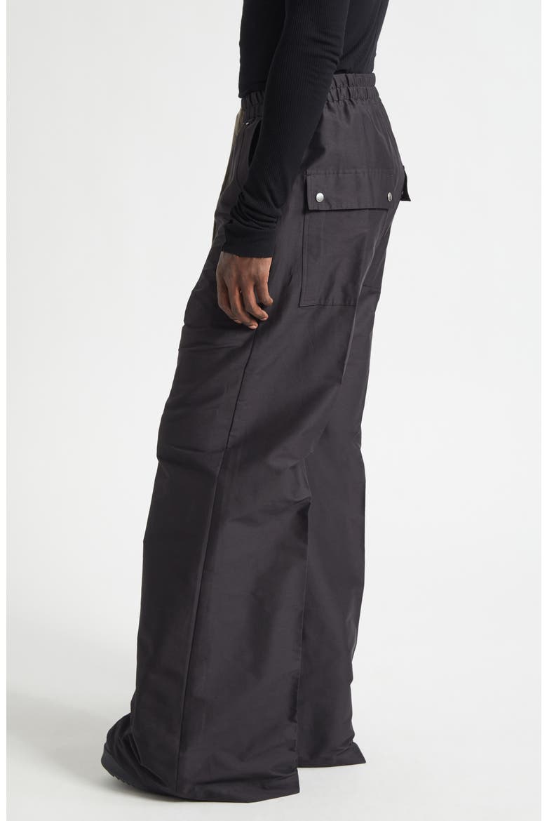 Bela Wide Leg Satin Pants, Alternate, color, BLACK