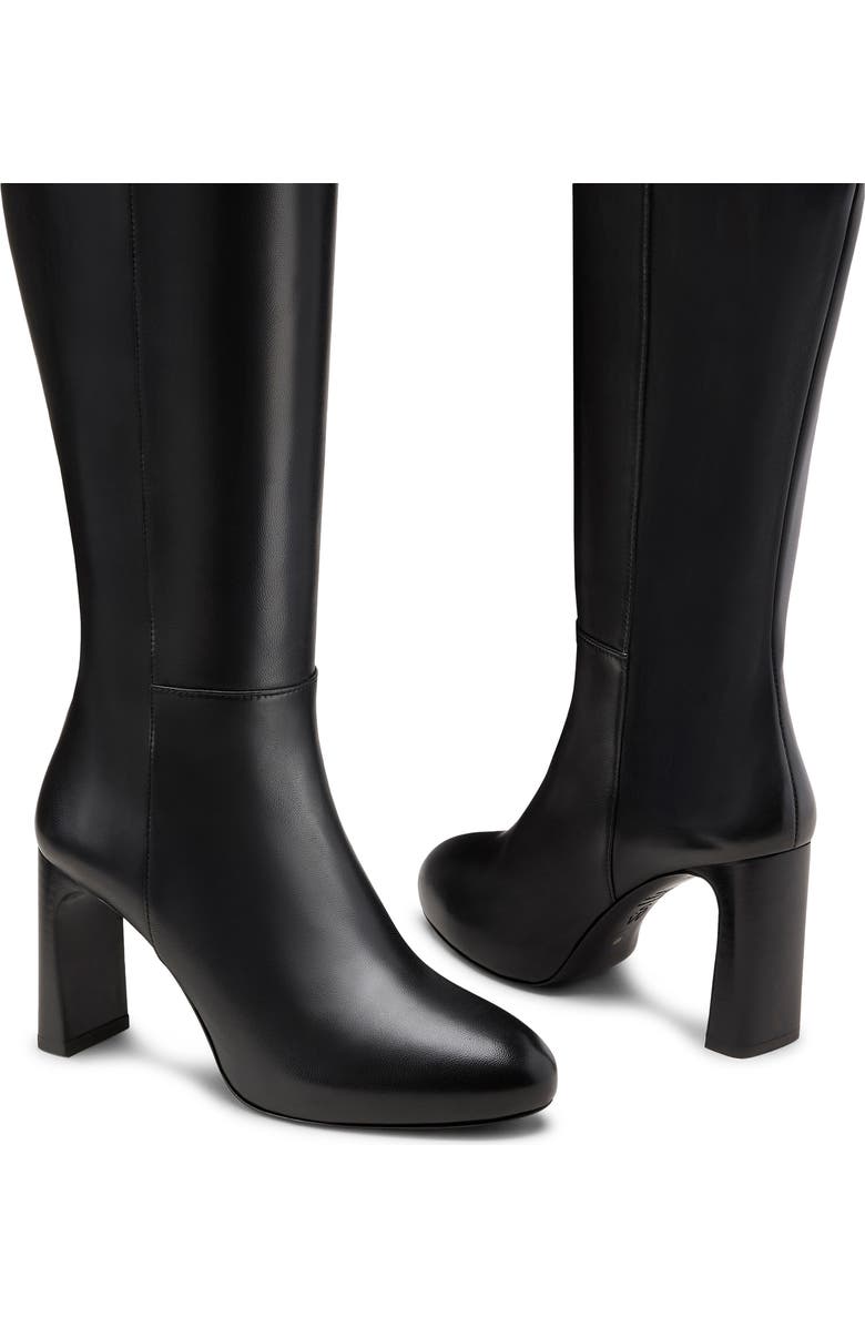 Stuart Weitzman Babette Platform Boot, Alternate, color, Black/ Black