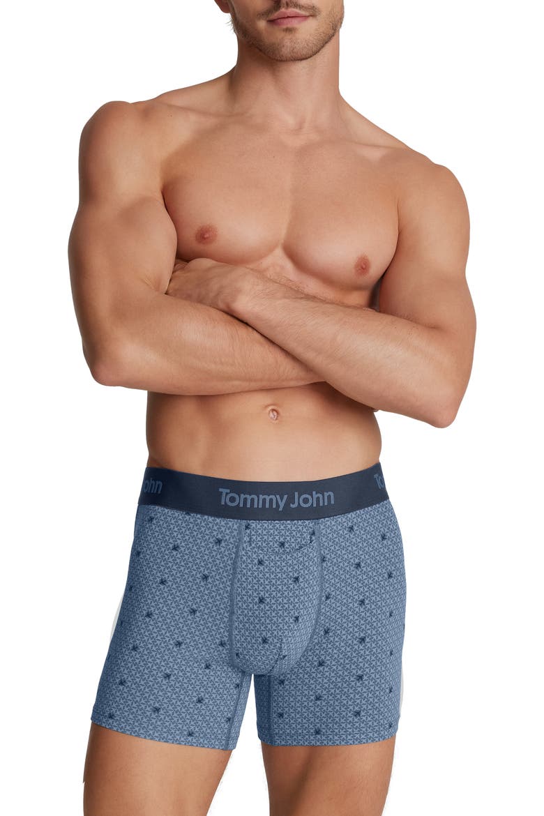Second Skin 4-Inch Boxer Briefs, Main, color, BLUE HORIZON AIRPLANE MODE