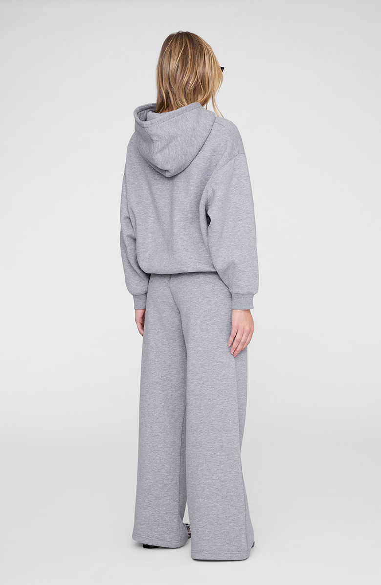 ANINE BING Monogram Kacey Sweatpant, Alternate, color, Medium Heather Grey