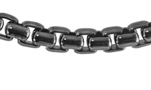 Effy Sterling Silver Box Chain Necklace In Black