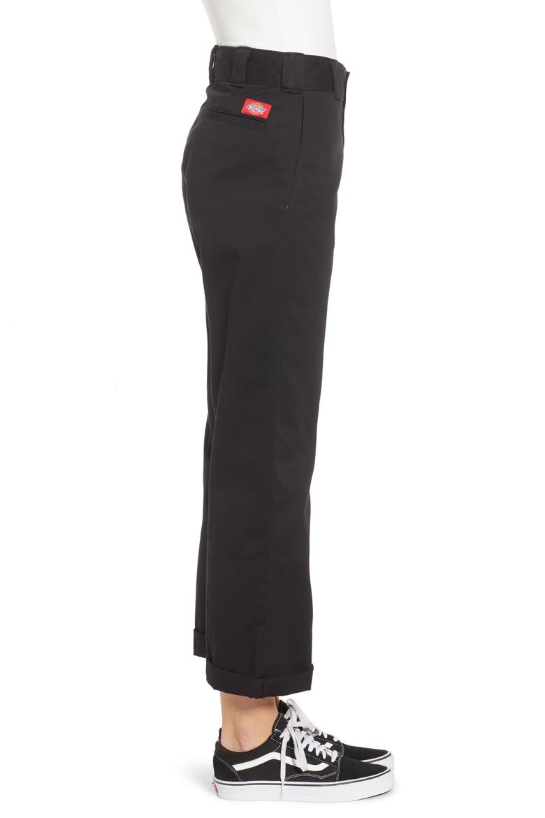 Crop Work Pants, Alternate, color, BLACK