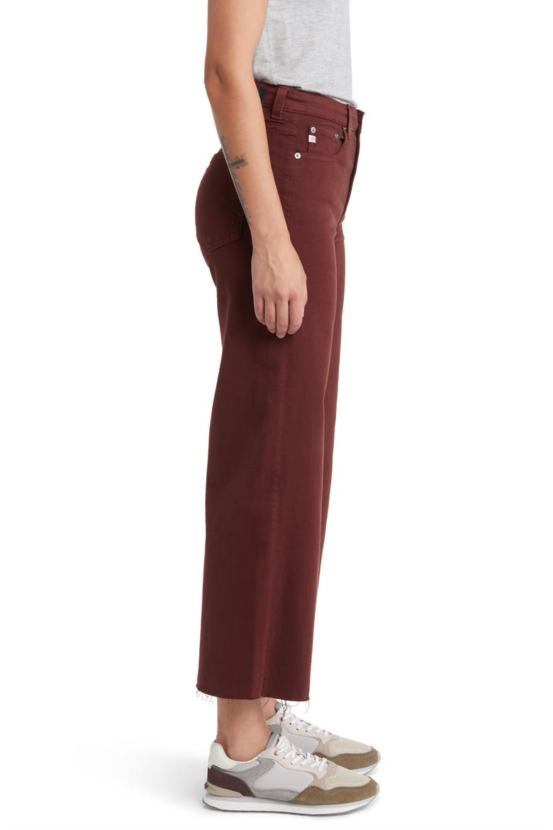 Saige Mid Rise Ankle Wide Leg Jeans, Alternate, color, DARK PLUM