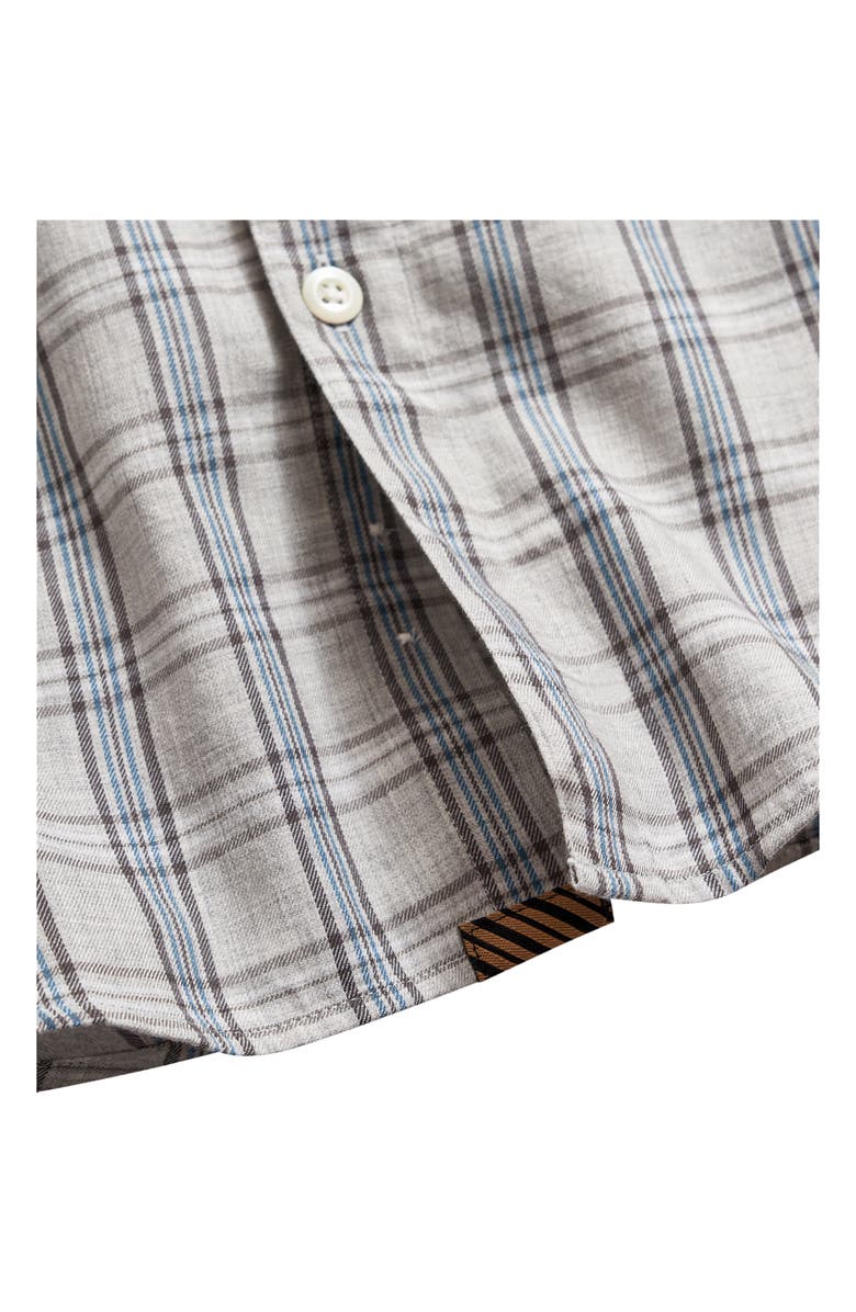 Billy Reid John T Standard Fit Mélange Plaid Button-Up Shirt, Alternate, color, 