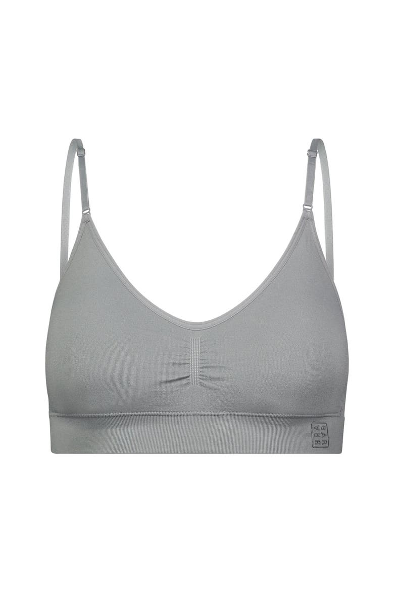 Everyday Seamless Bra With Back-Closure, Alternate, color, Natural Grey