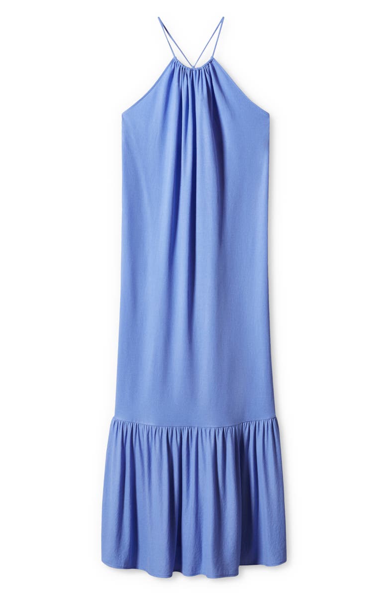 MANGO Cross Back Strap Maxi Dress, Alternate, color, 