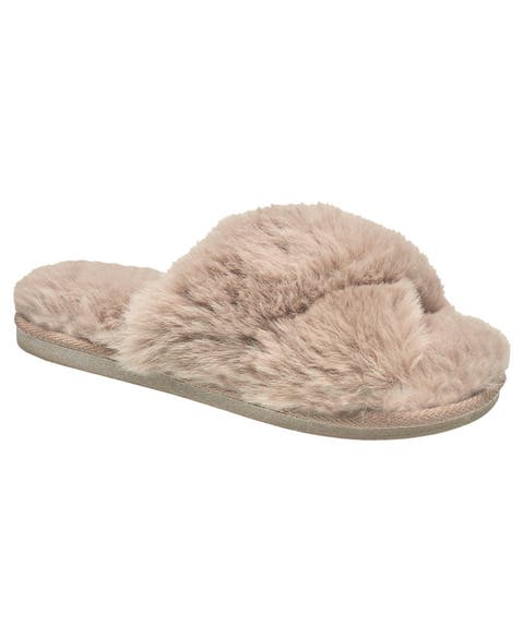 X-Band Faux Fur Slipper