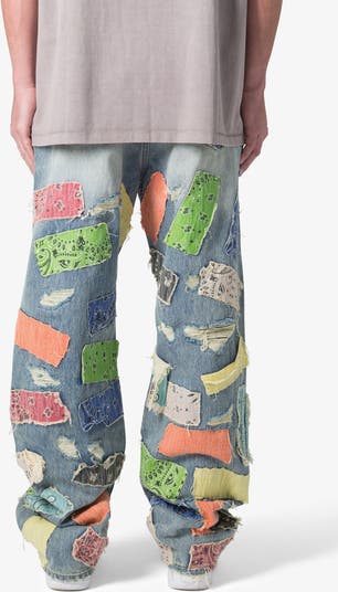 Ultrabaggy Ripped Bandana Patch Jeans