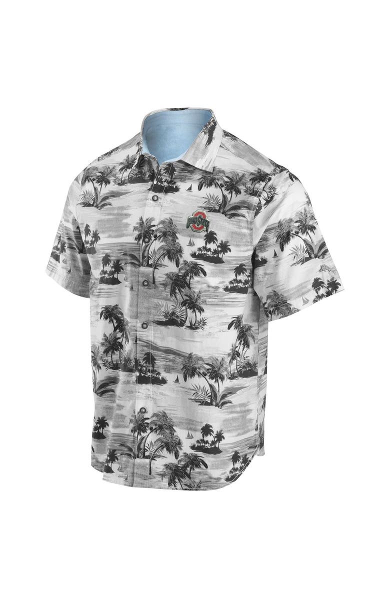 Tommy Bahama Men's Tommy Bahama  Black Ohio State Buckeyes Tropical Horizons Button-Up Shirt, Alternate, color, 