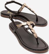 Forever & Always Shoes Marea Leather Flat Sandal